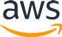 AWS Logo, black text with yellow arrow