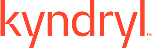 Partner logo - Kyndryl. Has orange font